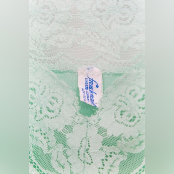 1950’s/60’s Mint Green Nylon Slip • S - Picture 7 of 10